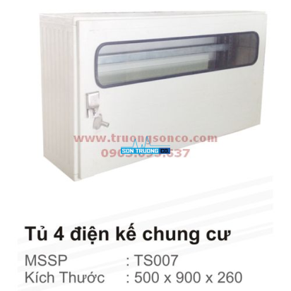 Tủ 4 điện kế chung cư